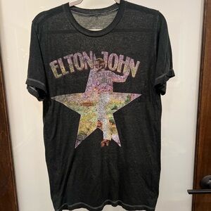 Elton John Farewell Tour Black T-Shirt, size small